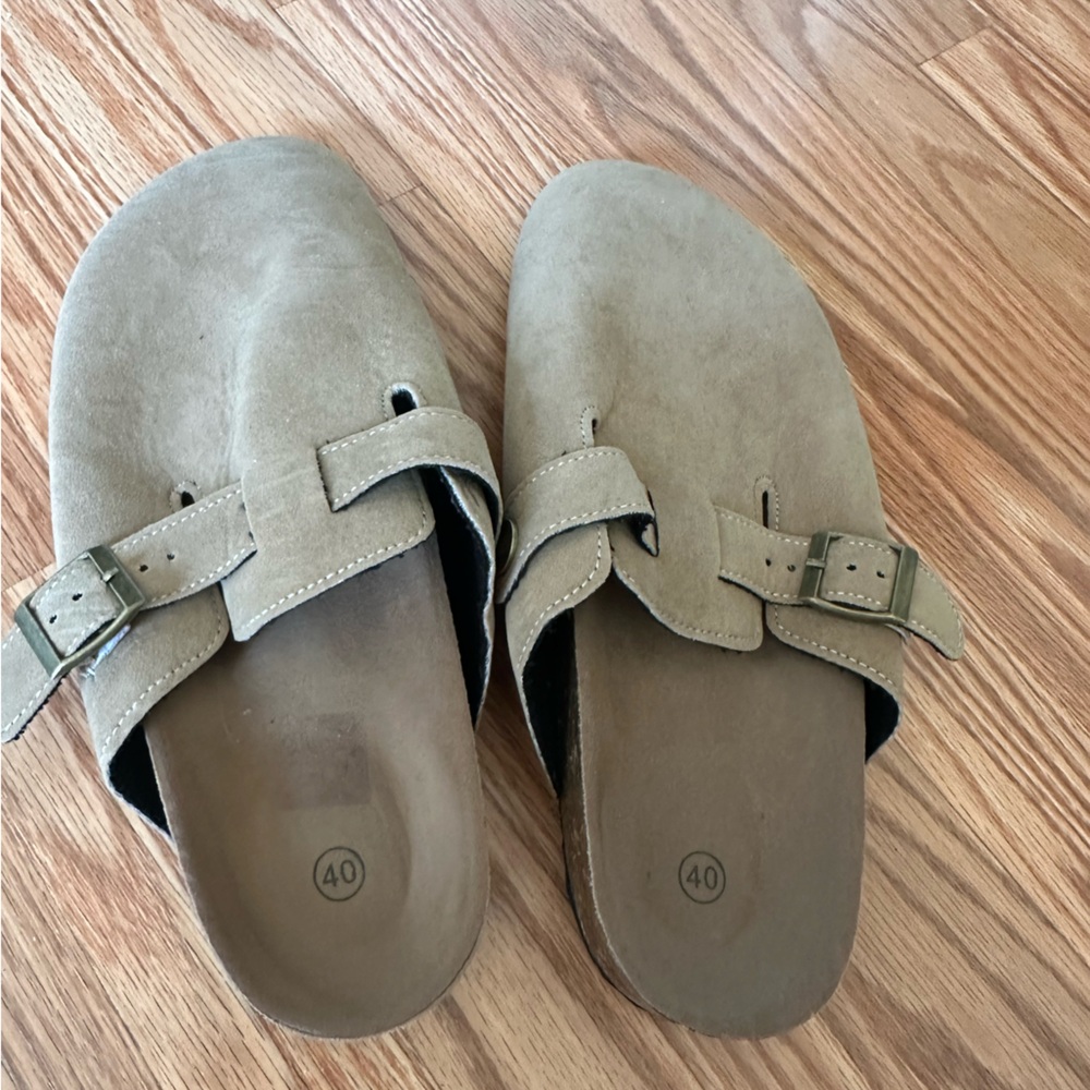 Brown ship on clogs